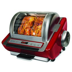 Ronco Digital Showtime Rotisserie and BBQ Oven, Red