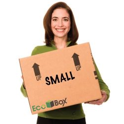 EcoBox Small Moving Boxes Genuine Size 16 x 12 x 12 Inches,  Pack of 15 (V-6823)