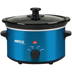 Nesco SC-150B Oval Slow Cooker, 1.5-Quart, Blue