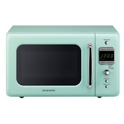 Daewoo Retro Microwave Oven 0.7 Cu Ft, Mint Green 700W