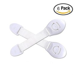Aromaer Baby Safety Cabinet Locks, Baby Proof Drawers, Childproof Door Lock, Child Cabinet Locks-6 Pack
