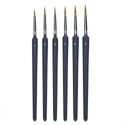 NGWALL Fine Paint Brush Watercolor Brush Set (6 pieces)
