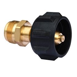 Onlyfire 5054 QCC1 Brass Propane Gas Adapter Fits for Propane Appliances, Heater, BBQ Grill, Camper, Cylinder
