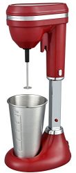 Ovente Kitchen MS2090 Drink Mixer, 15 oz, Red
