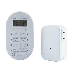 myTouchSmart Wireless Timer System, Indoor, 1 Polarized Outlet, Simple Setup, for Indoor Lighting and Other Small Appliances, 35166
