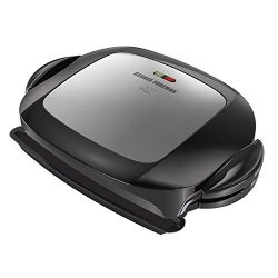 George Foreman 5-Serving Removable Plate Grill and Panini Press, Platinum, GRP472P