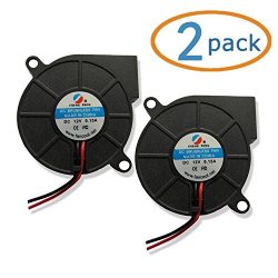 Cool-See 2pcs Cooling Blower Fan DC 12V 0.15A 50mmx15mm 2 Pin For Laptop Humidifier Aromatherapy and Other Small Appliances Series, PC CPU Server Dissipation and so on