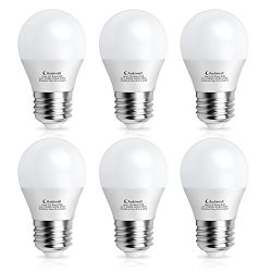 A15 LED Bulb 60Watts Equivalent, Ambima G45 7 Watt Appliance Light Bulb, Daylight White 5000K 700Lumens, A15 Refrigerator Light Bulb with E26 Medium Base Non-Dimmable, Perfect for Ceiling Fan(6 Pack)