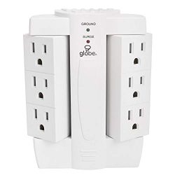 Globe 7732001 Home Appliance Six-Outlet Swivel Surge Tap