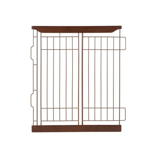 Richell Expandable Pet Crate Divider, Small, Dark Brown