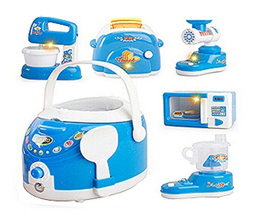 Set of 6 Lovely Home Appliance Model Toys Kids Electronic Toys Deluxe Editio