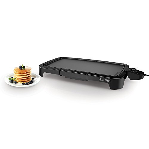 BLACK+DECKER GD2011B Family Size Griddle, Black