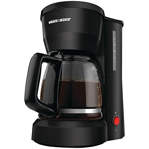 Black & Decker DCM600B 5-Cup Coffeemaker, Black