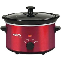 Nesco SC-150R Oval Slow Cooker, 1.5-Quart, Red