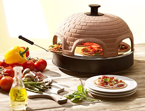 Pizzarette – “The World’s Funnest Pizza Oven” – 6 Person Model – Countertop Pizza Oven – Europe’s Best-Selling Tabletop Mini Pizza Oven Now Available In The USA – Dual Heating Elements