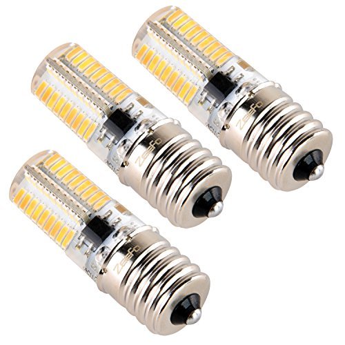 ZEEFO E17 LED Bulbs, Dimmable 4 Watt Warm White 3000K, Intermediate Base Led Bulb, Low Power Consumption, Silicone AC 110V for Microwave Oven, Freezer and Suitable Style Fixtures in Kitchen (3 Pack)