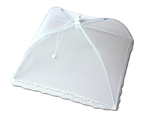 Chef Craft 21439 1-Piece 12 by 12 Food Tent, White, 12-Inch