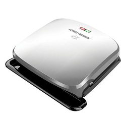 George Foreman 4-Serving Removable Plate Grill and Panini Press, Platinum, GRP3060P