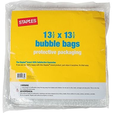 Staples Bubble Bags, 13-1/2″x13-1/2″, 6/Pack
