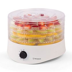 Westinghouse Food Dehydrator, Beef Jerky Maker, Food Preservation Device, Food Dehydration Machine, Dried Fruits and Vegetables Maker, Counter Top Small Kitchen Appliance,  WFD100W