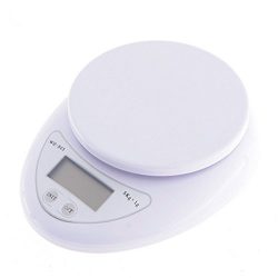 DierCosy Kitchen Postal Cooking Scales lcd Food Electronic Scale Small Appliances 11lbs (5kg) White