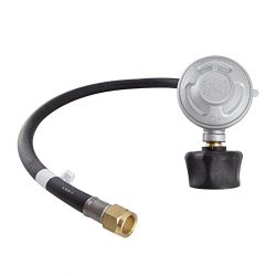 Integrated Gas Technology LP Gas Regulator | Low Pressure Propane Regulator (2ft Hose, 70,000 BTU) for Barbecue Grill, Camping Stove, Patio Heater, Fish Cooker, and Other Small Gas Appliances